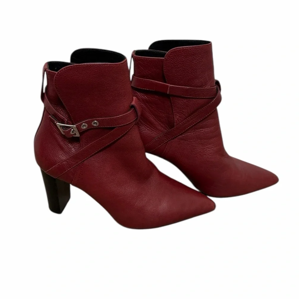 Paige Camille Boot Cabernet Leather Size 10 Wine Western Boho - Picture 7 of 9